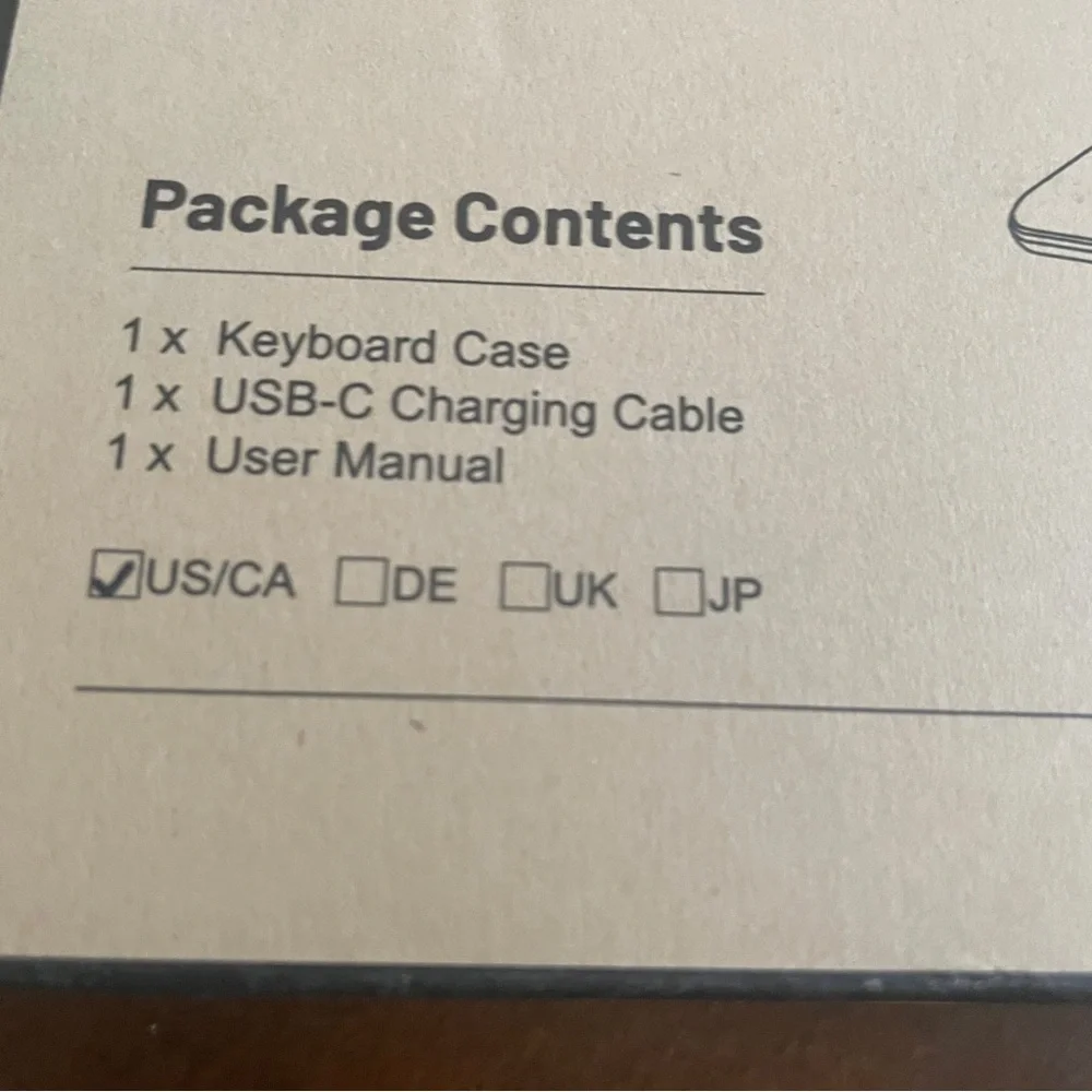 NWT wireless keyboard for fire HD 10 with detachable case. New in box, not used